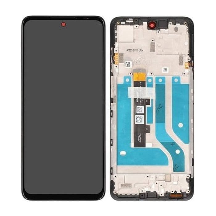 OLED Lcd Display Combo Folder with Frame for Motorola Moto Edge 20 Lite Black