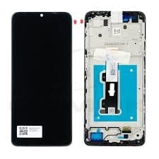 Lcd Display Combo Folder with Frame for Motorola Moto E22 Black