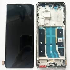Lcd Display Combo Folder with Frame for Realme 12 Pro Plus 5G Black