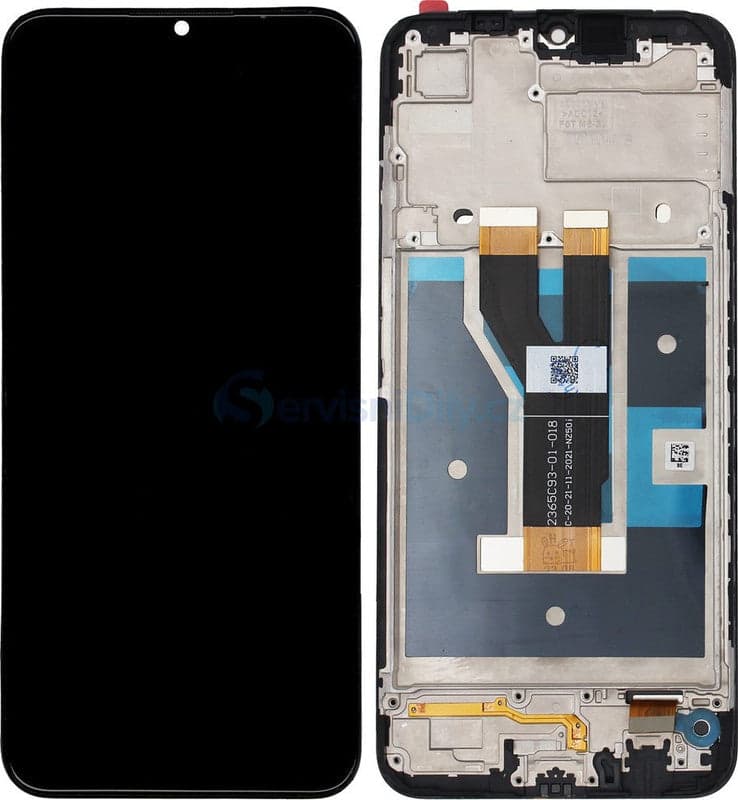 Lcd Display Combo Folder with Frame for Realme C63 4G Black