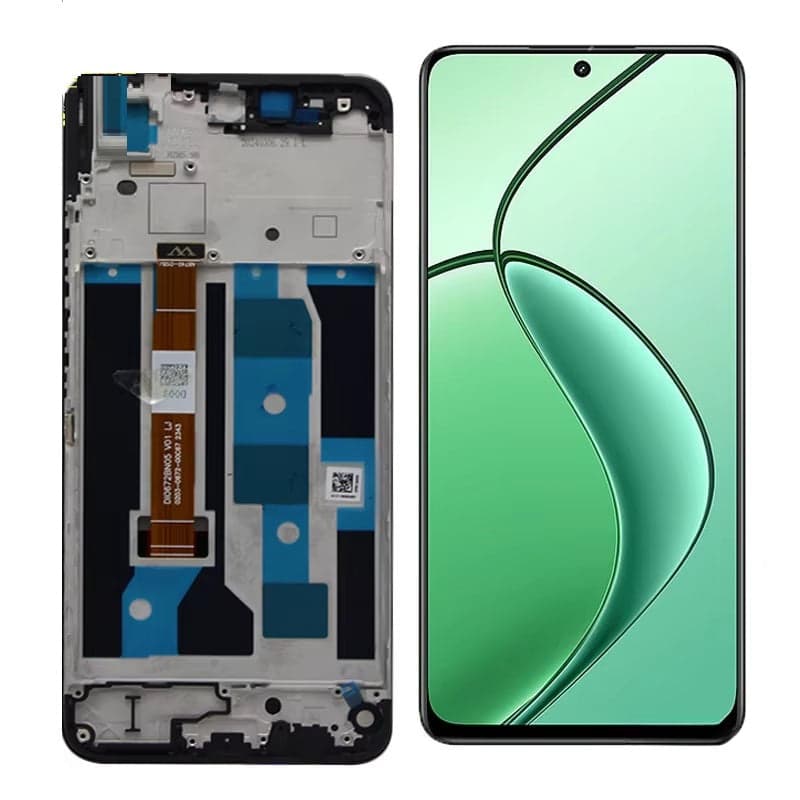 Lcd Display Combo Folder with Frame for Realme C65 4G Black