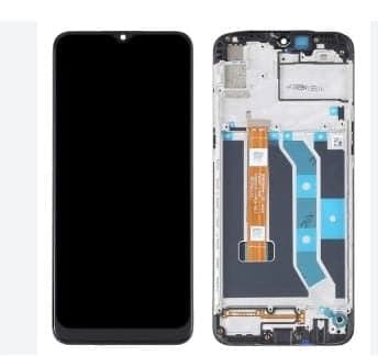 Lcd Display Combo Folder with Frame for Realme Narzo 10 Black