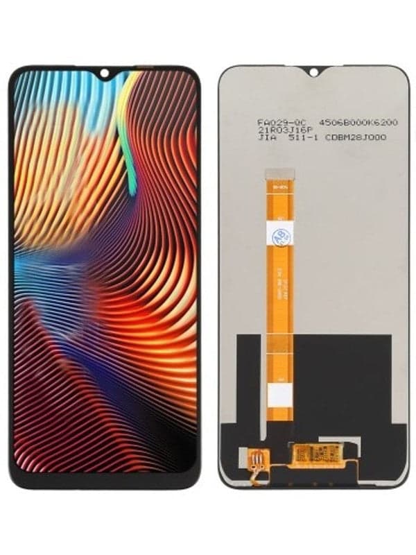 Lcd Display Combo Folder with Frame for Realme Narzo 20 Black