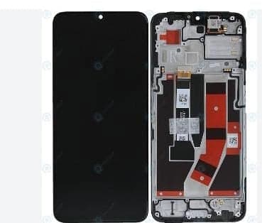 Lcd Display Combo Folder with Frame for Realme Narzo 50 Black