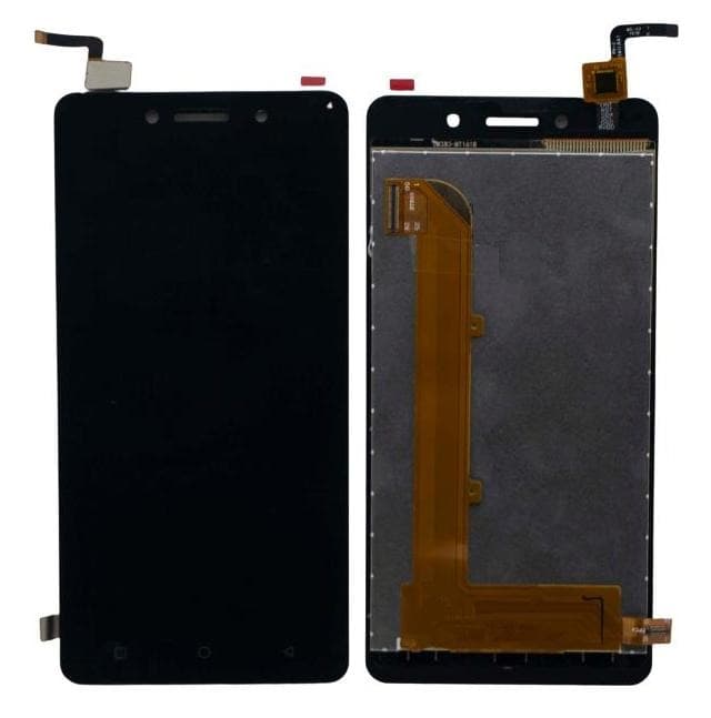 Lcd Display Folder Combo for SPICE F302 Black