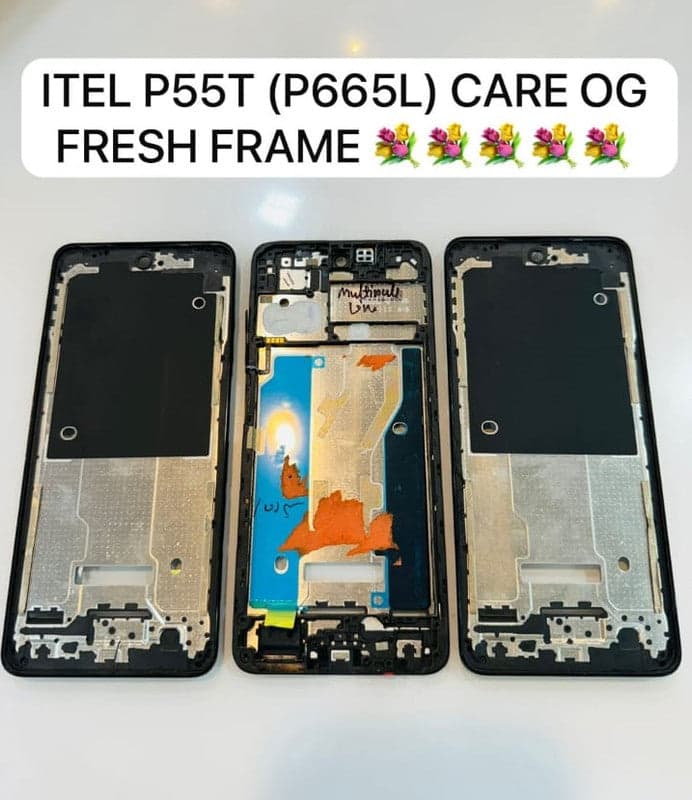 Lcd Frame Middle Chassis for Itel P55T Black( P665L)