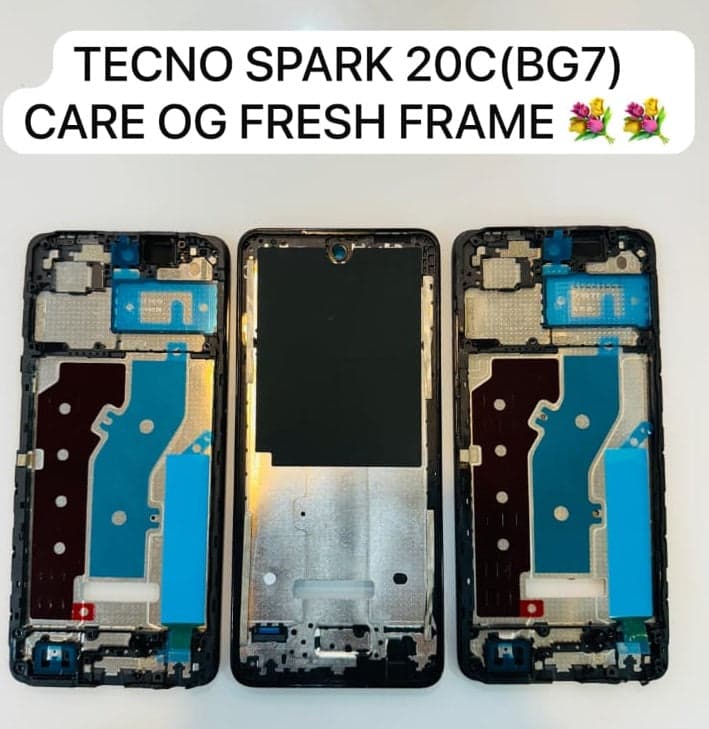 Lcd Frame Middle Chassis for Tecno Spark 20C BG7 Black