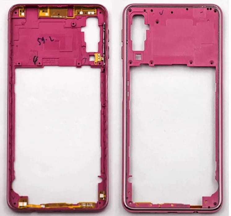 Middle Ring Outer Frame for Samsung Galaxy A7 2018 Pink