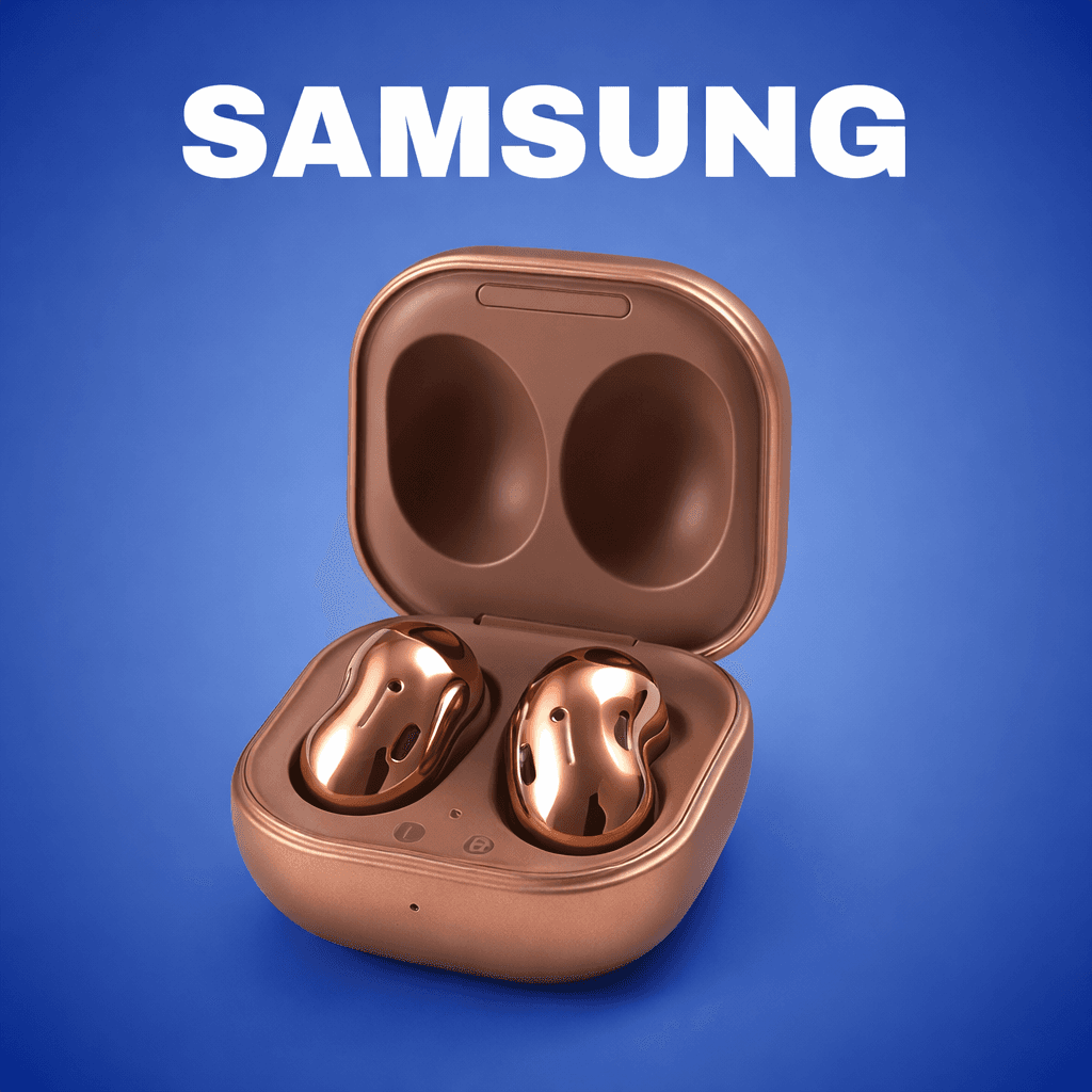 SAMSUNG GALAXY BUDS LIVE Replacement Parts {Both pair} Replacement — Charging case / Blue