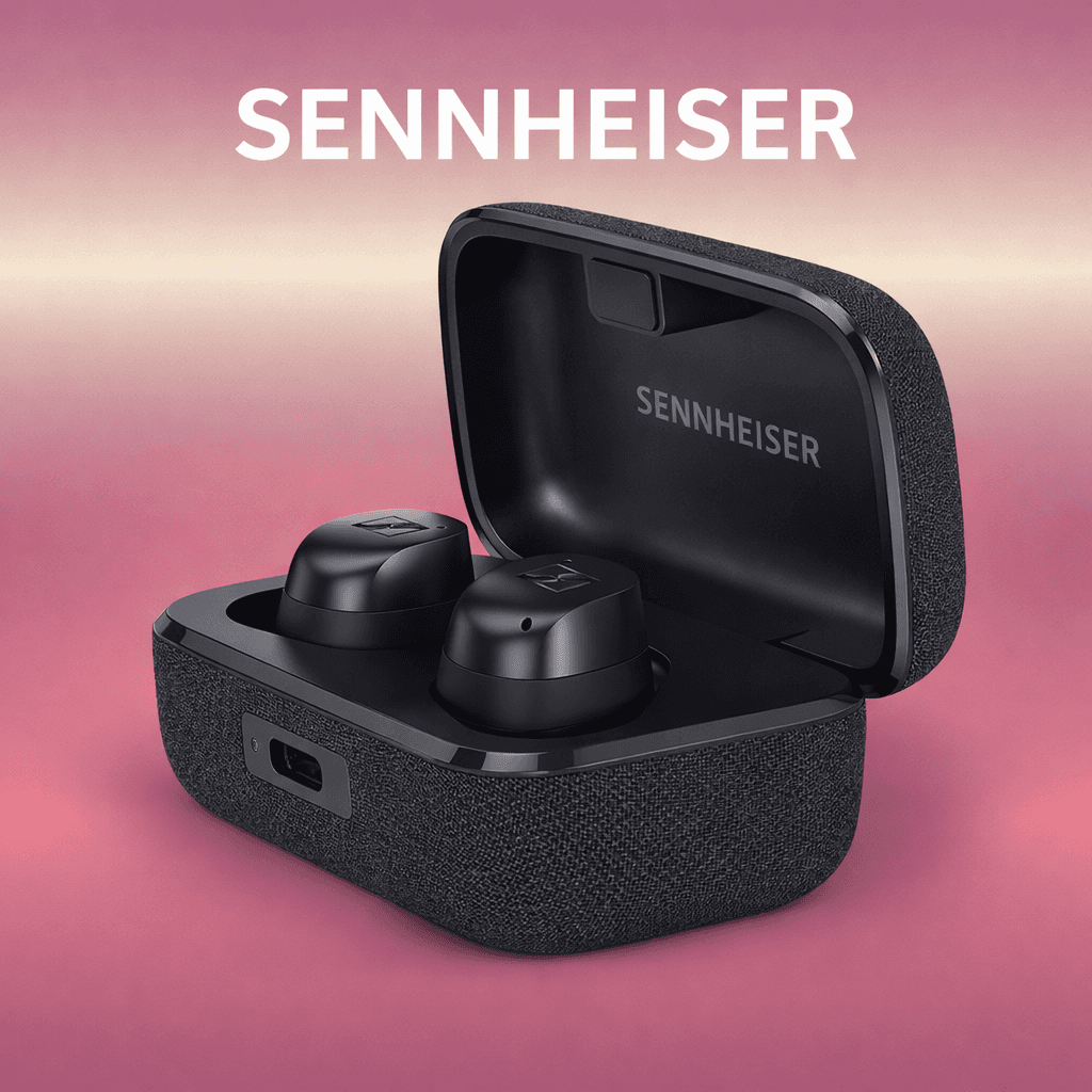 Sennheiser MOMENTUM True Wireless 4 (MTW4) Replacement — Black / Charging case