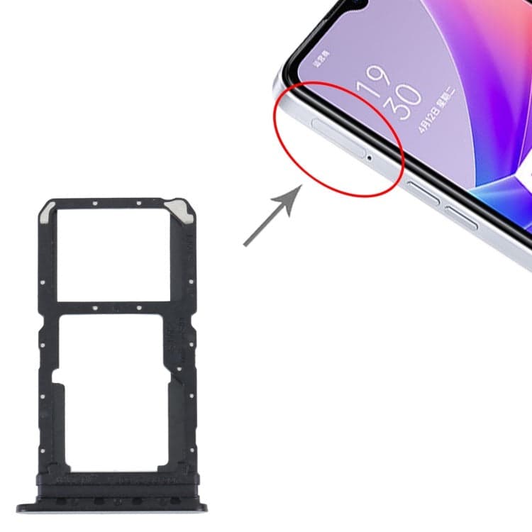 Sim Tray Slot Holder for Oppo A58 4G Purple