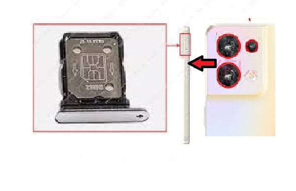 Sim Tray Slot Holder for Oppo Reno 8 5G Gold