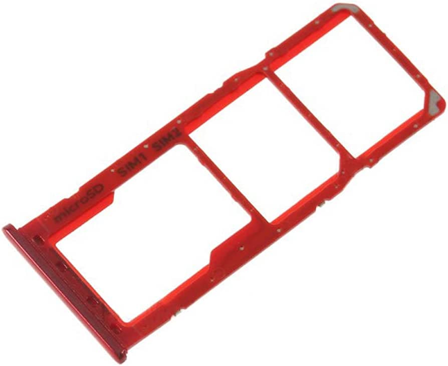 Sim Tray Slot Holder for Samsung Galaxy A50 Red