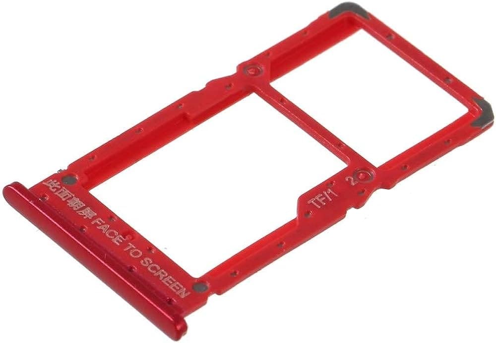 Sim Tray Slot Holder for Xiaomi Redmi Note 6 Pro Red