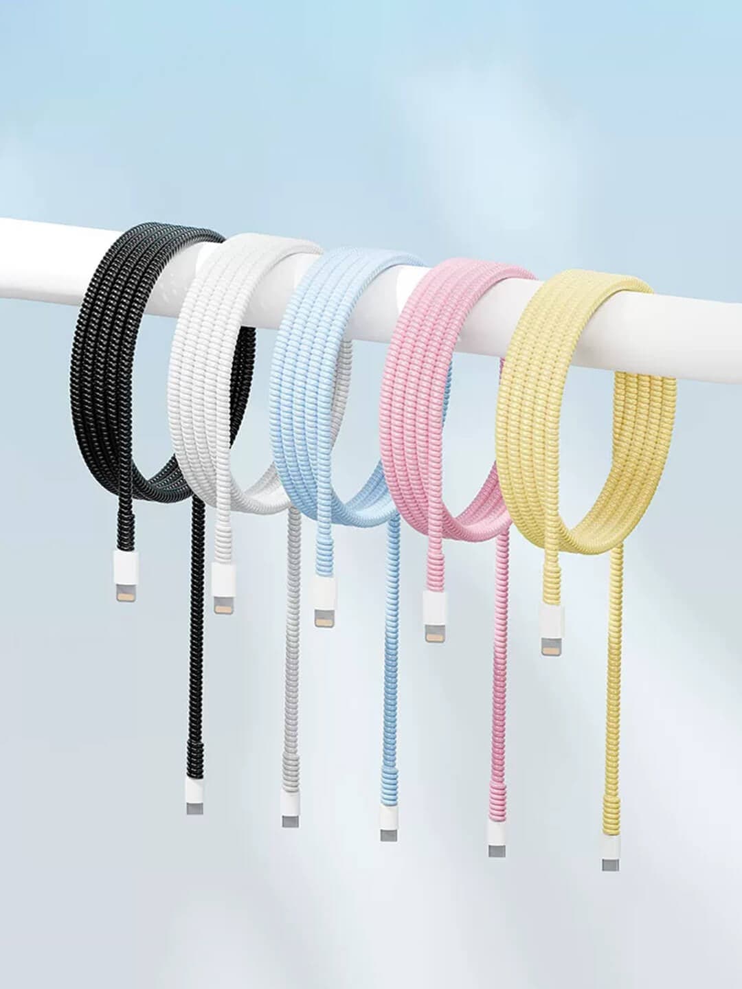 Spiral Cable Protector (Multicolor) – Universal Wire Saver for All Devices