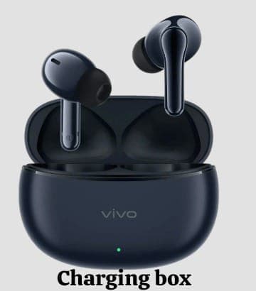 Vivo TWS 3e buds Replacement — Black / Charging Case