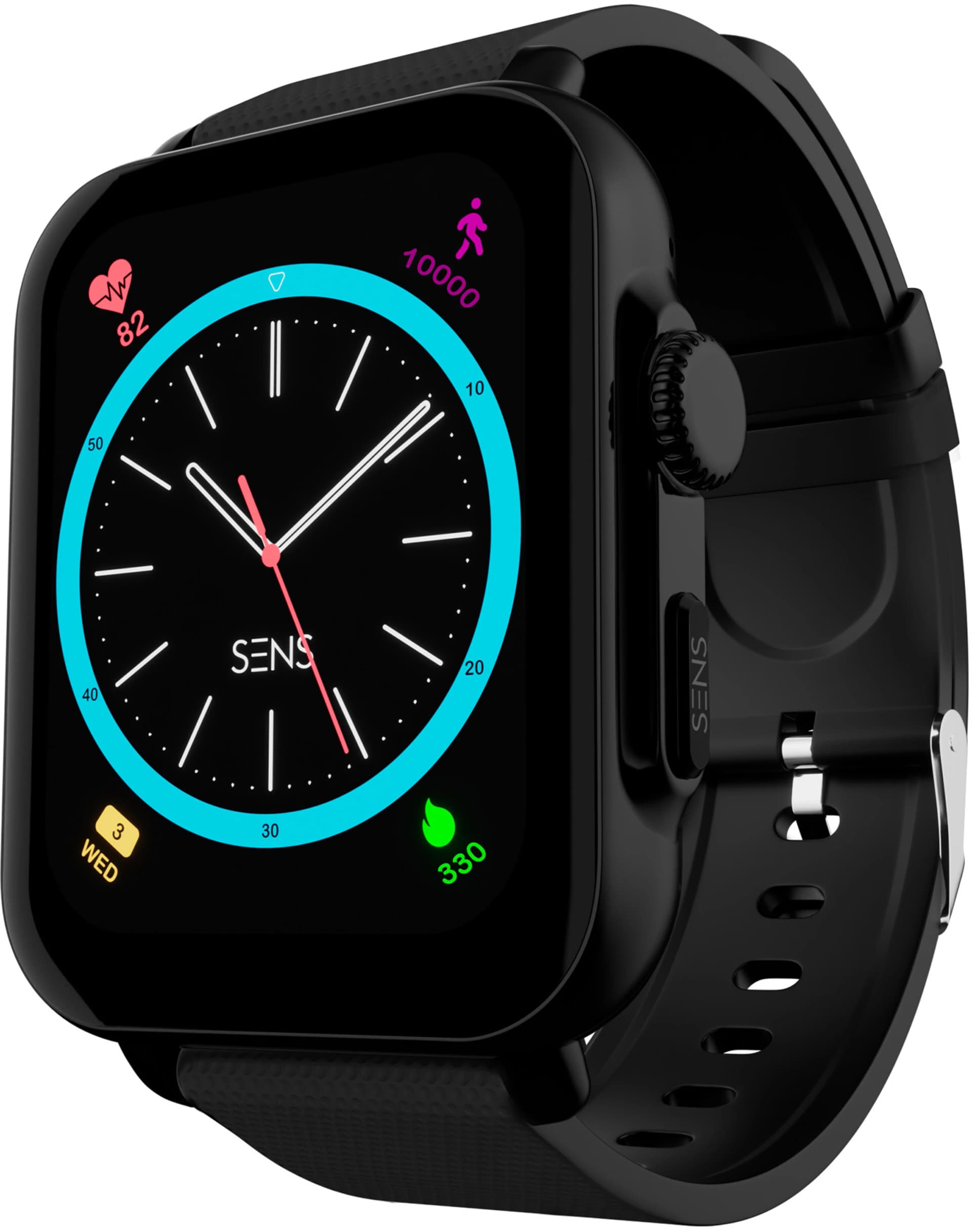 SENS EDYSON 3 with 1.8 Display, BT Calling, AI Voice Assistant & 150+ Watch Smartwatch